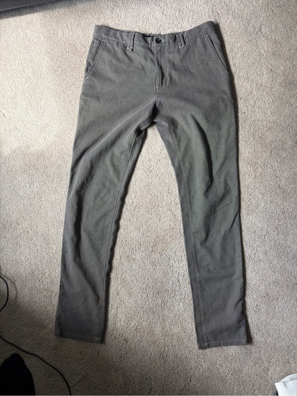Zara Men's Chinos in Charcoal Gray